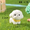 Micro-Paisaje Creativo Simulación Samoyedo Corgi Figuras Lindas Accesorios de Decoración DIY Mini Adornos de Escritorio