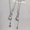 Colar de Pérolas de Alto Padrão Ursinho de Pelúcia Microcravejado com Zircônia Estilo Menina Doce, Corrente de Clavícula Estilo Ins Única e na Moda Atacado