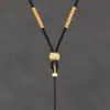 Cordón para Colgante Tejido a Mano, Cordón para Collar Brújula de los Ocho Tesoros Thangka Dorado, Cordón para Colgante, Cordón Accesorio para Hombres y Mujeres