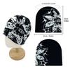 Gorro de punto de doble capa con estampado floral transfronterizo Y2K, para hombre y mujer, estilo jacquard europeo y americano, de lana