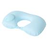 Almohada inflable en forma de U para mapear LOGO personalizado viaje tres piezas avión almohada para el cuello en forma de U almohada inflable para el cuello por presión venta al por mayor