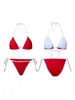 Amazon Transfronterizo Europeo y Americano Traje de Baño Bikini Triangular de Encaje Color Sólido Sexy Bikini de Dos Piezas de Moda para Mujer Estilo Europeo y Americano
