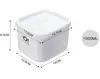 Caja de plástico sellada multifuncional para mantener la frescura, recipiente para mantener la frescura del refrigerador, recipiente para calentar el horno microondas, lonchera, caja de almacenamiento de alimentos, caja sellada
