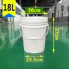 Balde de Água, Balde Selado, Balde para Molho e Tinta, 1/2/6 Peças por Lote, Balde de Plástico de Grau Alimentício com Tampa, 10/20/25L, Unidade kg