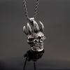 2024Deseo Nuevo Collar con Colgante Prajna Estilo Punk Callejero Transfronterizo Europeo y Americano Retro Máscara de Calavera