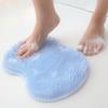 Pessoa preguiçosa esfregando pés e costas esfregando artefato banheiro massagem banho descascando pele morta lavando pés silicone banheira antiderrapante esfregando almofada