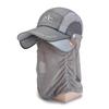 Máscara especial para pesca al aire libre, de secado rápido, antimosquitos, parasol, gorra de ocio, montañismo, pesca, sombrero grande, gorra con visera parasol.