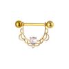 Productos de Piercing Transfronterizos de Venta Caliente Joyería para Pezón Incrustada con Zircón Anillos para Pezón Uñas para Pezón al por Mayor