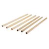 Canudo de bambu carbonizado Aishanla, embalagem independente, viagem ao ar livre, tubo reto, degradável, ecológico, natural, canudo de bambu