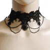 Moda Criativa Venda Quente Transfronteiriça Europeia e Americana Novo Retro Flor Personalizado Renda Colar Temperamento Gota d'Água Forma Colar