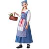 Halloween Nuevo Estilo Niños Mansión Francesa Sirvienta Disfraz Cosplay Medieval Pastoral Sirvienta Vestido Largo Disfraz de Actuación