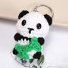 Lana Acabado Tejido Llavero Colgante Muñeca Pequeña Lindo Oso Dibujos Animados Pequeño Colgante Bolsa Pequeños Accesorios