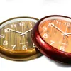 Reloj de pared redondo de 12 pulgadas (30 cm) con imitación de veta de madera, creativo, para sala de estar, dormitorio, oficina, venta al por mayor de fábrica