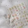 Wangyuan Nueva Tecnología Estampado en Caliente Pegatinas Jelly para Uñas Tulipán Hilo Dorado Adhesivas Pegatinas para Uñas Mismo Estilo que Little Red Book