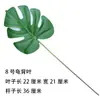 Caparazón de tortuga simulado de una sola pieza, cola escasa, hoja verde, hoja artificial única, decoración de jardín de infantes, decoración de boda, hoja de plástico