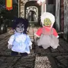 Brinquedo Eletrônico de Terror de Halloween Boneco Fantasma que Anda para Bares, Festas KTV, Ativado por Som, Sensorial, Brilhante e Sonoro