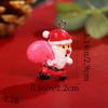 Colgante de resina Papá Noel muñeco de nieve DIY pulsera collar colgante accesorios de Navidad suministro transfronterizo
