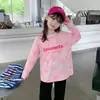 Camiseta de Manga Curta para Meninas, Roupa de Verão 2025, Rosa, Estilosa, Blusa de Meia Manga para Crianças Médias e Mais Velhas, Novo Estilo de Verão, Moderna e Versátil