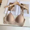 Sutiã Sexy Personalizado com Estampa de Letras Invisíveis e Costas Cruzadas, Sem Aro, Versátil para o Verão, com Decote em U Profundo nas Costas