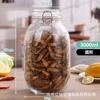 Venda por atacado fivela de vidro selado jar grande capacidade transparente à prova de umidade jar de chá armazenamento picles jar grãos