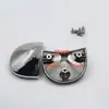 Manija de Puerta de Vidrio para Gabinetes de Pedidos, Manija de Puerta de Vitrina de Exhibición de Compartimentos, Manija de Tres Agujeros para Gabinete de Isla de Hot Pot Picante, Manija de Puerta de Congelador