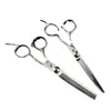 Tijeras para el cabello Nipsen de 6.0 pulgadas Tijeras de gama media Tijeras de corte plano Tijeras dentales de corte plano Corte recto Corte fino Corte de división para el hogar