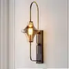 Lámpara de pared de poste de cristal para sala de modelos de diseñador, lámpara de pared de fondo para hotel posmoderno, oficina de ventas, pasillo, comedor, salón de banquetes