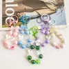 Llavero de Nudo de Lazo con Perlas, Colgante Fresco y Sencillo para Mochila DIY, Decoración de Bolso de Estudiante, Pequeño Regalo