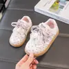 Zapatos para Niña 2026 Otoño Nuevo Estilo Moño Plateado Zapatos Argan para Niños Dibujos Animados para Niñas Zapatos Deportivos Antideslizantes Venta Caliente