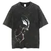 [Lavado Transfronterizo] Camiseta Retro de Algodón Lavada de Superhéroe Marvel Spider-Man Vengadores Hip-Hop Street para Hombres y Mujeres