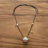 Cadena de Suéter con Colgante de Sándalo, Diseño Moderno y Sencillo, Collar Largo con Colgante de Madera Maciza para Mujer, Exclusivamente para Venta al por Mayor Transfronteriza en Europa y América