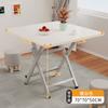 Mesa Plegable para Uso Doméstico, Mesa de Comedor Sencilla, Mesa Redonda para Sala de Estar, Puesto Portátil para Exteriores, Sencillo y Lujoso