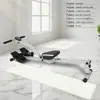 Máquina de Remo Residencial Simples Dobrável Resistência à Água Esportes Internos Domésticos Treinamento Equipamento de Fitness Resistência Magnética Máquina de Remo