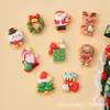 Acessórios de resina de Natal, adesivos para capa de celular cor creme DIY, presilhas de cabelo, tiaras, chaveiros, brincos, pingentes e decorações para chinelos
