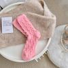 Calcetines de terciopelo de visón para mujer, calcetines de tubo de otoño e invierno, calcetines gruesos con forro polar, calcetines cálidos para dormir en el suelo, medias de invierno con torsión de felpa