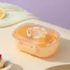 Lancheira Casual Estudante de Plástico de Camada Simples e Dupla com Tampa, Lancheira Portátil para Trabalhadores de Escritório, Lancheira para Salada de Frutas