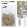 5A Strass Transparente Branco Premium Brilhante com Base Pontiaguda para Nail Art, Strass para Preenchimento, Strass Redondo Pequeno, Decorações de Unhas Atacado