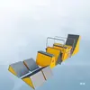 Conjunto de Equipamentos de Parkour para Aptidão Física Infantil, Conjunto de Parkour de Nove Peças com Tripé, Equipamento de Agachamento para Parkour de Jardim de Infância