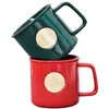 Caneca com selo de cobre Caneca de cerâmica coreana Caneca de café para casal Caneca para beber no escritório e em casa Caneca para chá da tarde Caneca de Leite