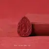 Pendente de Cristal Vermelho Natural de Alto Teor Cinnabar Buda Maitreya Guanyin Tathagata Pingente de Colar para Homens e Mulheres