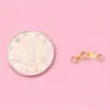 Accesorios de Botones de Plata de Ley S925 para Pulsera DIY, Hebilla de Collar, Hebilla de Conexión, Accesorios para Cadena de Clavícula, Material Semi-Acabado con Perlas