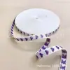 Cinta Jacquard de Corazón de 1.6 cm para Cajas de Regalo Hechas a Mano DIY, Ropa, Accesorios para el Cabello, Embalaje de Zapatos y Sombreros, Decoración de Cajas para Pasteles