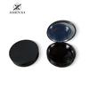 En Stock 59 mm Negro Mate Esmerilado Redondo Capa Única/Doble Almacenamiento de Pestañas Compacto Portátil para Polvos Esponja de Maquillaje Contenedor Vacío