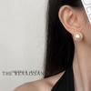 Pendientes de Perla de Vidrio Retro Franceses Vintage de Alta Calidad Lujo Accesible Pendientes de Gama Alta Pendientes Elegantes de Lujo Accesible para Mujer