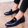 Comércio exterior plus size mocassins masculinos 38-48 tamanho outono masculino negócios mocassins casuais sapatos de couro de veludo