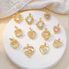 Colgante Dinámico de Doble Corazón Transfronterizo con un Toque de Lujo, Modernos y Tendencia Accesorios para Joyería DIY con Forma de Corazón, Venta Directa de Fábrica