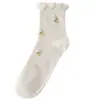 Calcetines Songkou Yuezi para Mujer de Verano Malla Fina Encaje Calcetas para Mujeres Embarazadas Primavera y Otoño de Maternidad Calcetines Largos de Verano Postparto