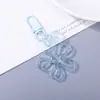 Llavero de Flor Corazón Transparente Colorido Accesorios Adornos Pequeños Colgante de Llave Versátil Decoraciones Venta al por Mayor