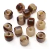 12X10mm Resina Contas com Furo Grande Contas Soltas Artesanal DIY Contas para Fio Pulseira Colar Corrente de Celular Material para Joias Acessórios