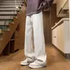 Pantalones casuales de espiga suaves talla grande 150 kg para hombre y mujer, finos de cintura alta de pierna ancha fluidos primavera/verano 2026